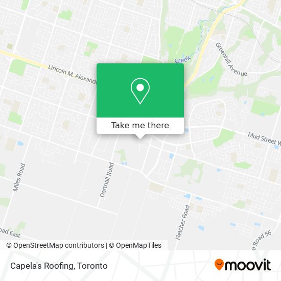 Capela's Roofing map