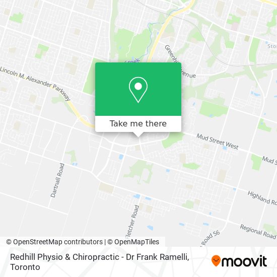 Redhill Physio & Chiropractic - Dr Frank Ramelli map