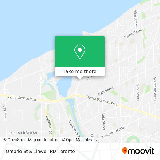 Ontario St & Linwell RD map