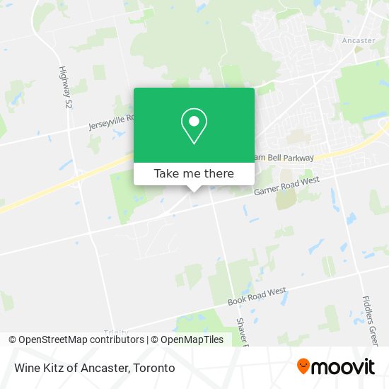 Wine Kitz of Ancaster map
