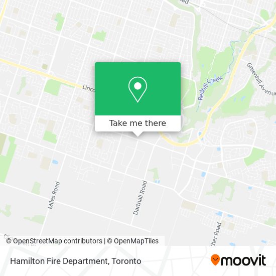 Hamilton Fire Department map