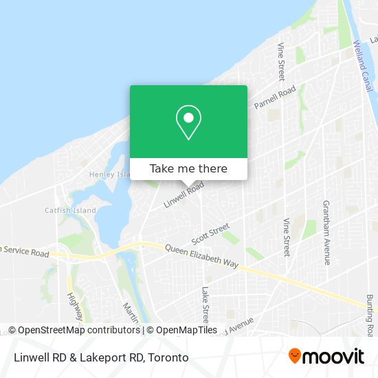 Linwell RD & Lakeport RD map