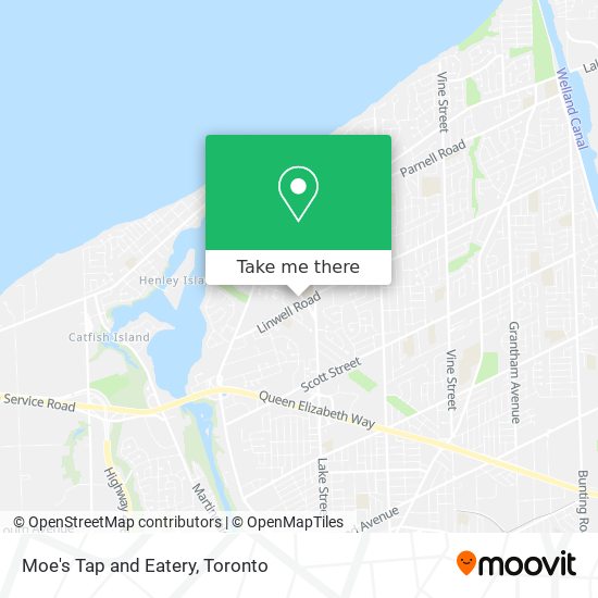 Moe's Tap and Eatery map