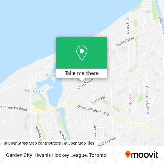 Garden City Kiwanis Hockey League map