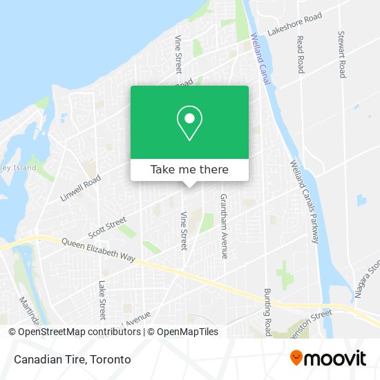 Canadian Tire map