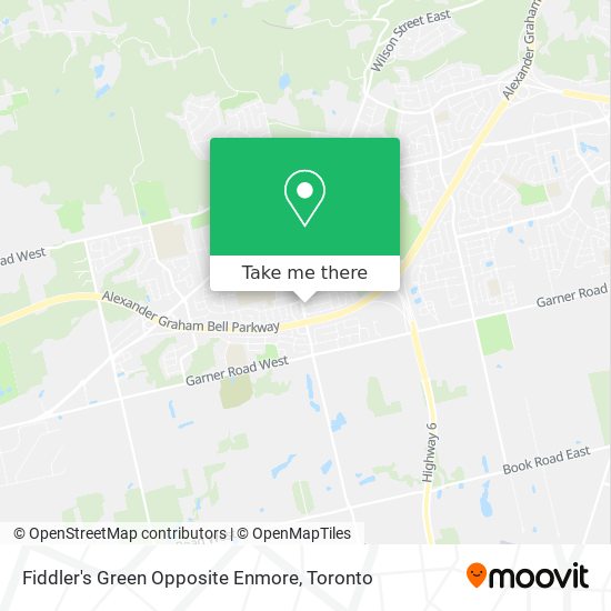 Fiddler's Green Opposite Enmore map