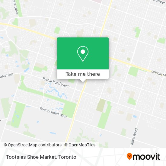 Tootsies Shoe Market map