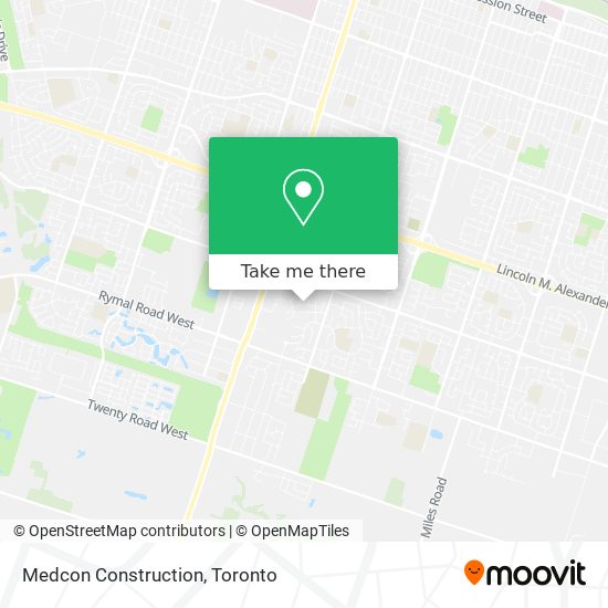 Medcon Construction map