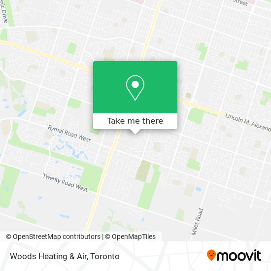 Woods Heating & Air map