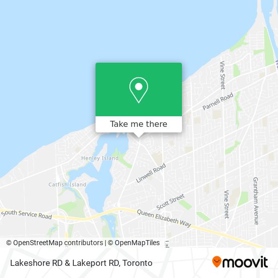 Lakeshore RD & Lakeport RD map