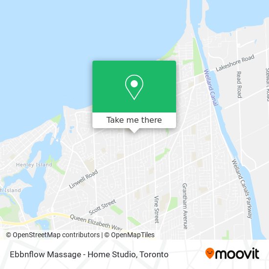 Ebbnflow Massage - Home Studio map