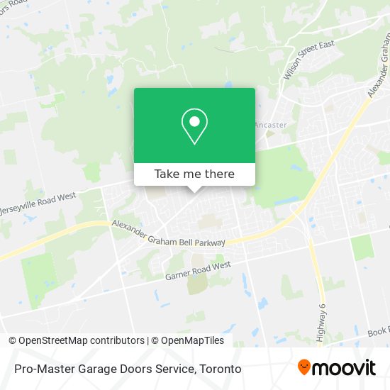 Pro-Master Garage Doors Service map