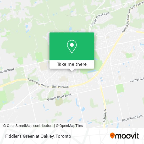 Fiddler's Green at Oakley map
