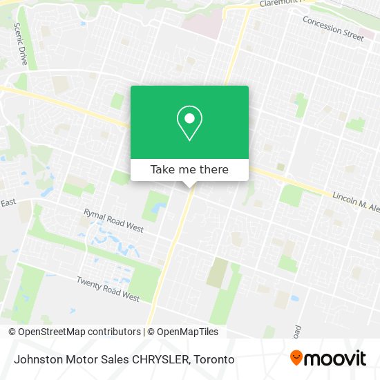 Johnston Motor Sales CHRYSLER map