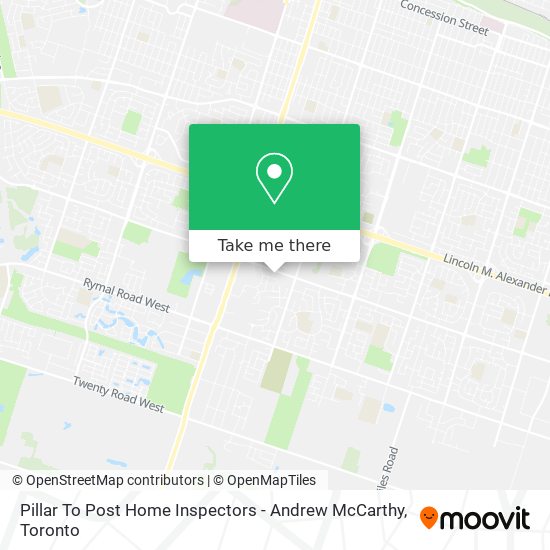 Pillar To Post Home Inspectors - Andrew McCarthy map