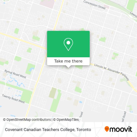 Covenant Canadian Teachers College map