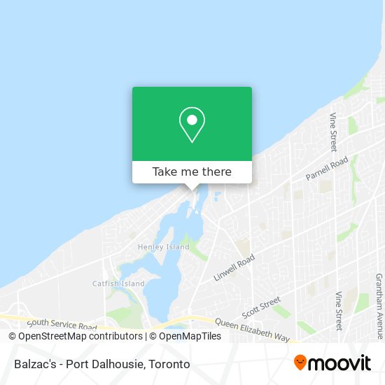 Balzac's - Port Dalhousie map