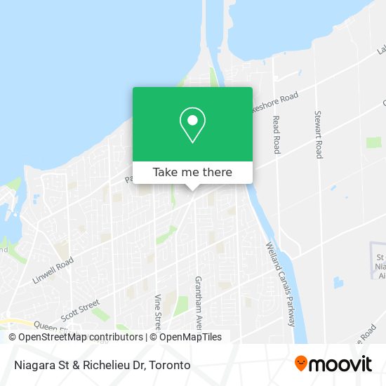 Niagara St & Richelieu Dr map