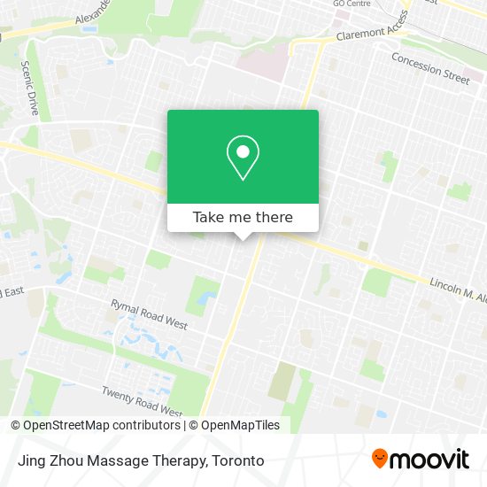 Jing Zhou Massage Therapy map