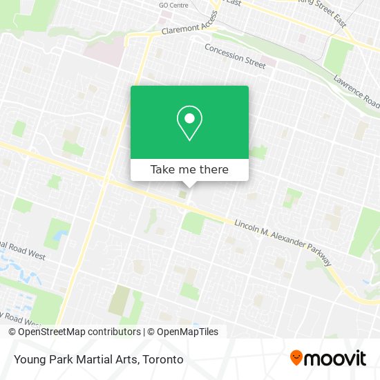 Young Park Martial Arts map