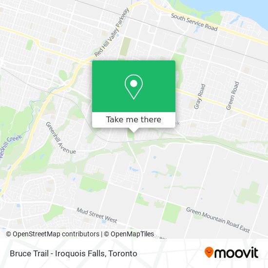 Bruce Trail - Iroquois Falls map