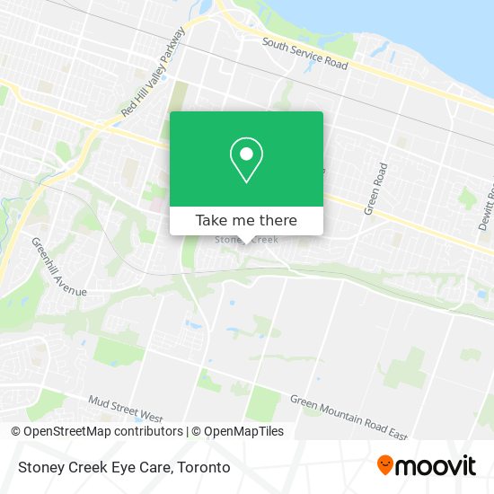 Stoney Creek Eye Care map