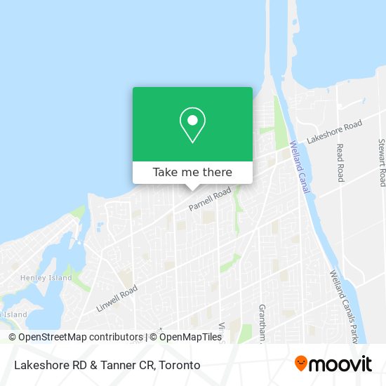 Lakeshore RD & Tanner CR map