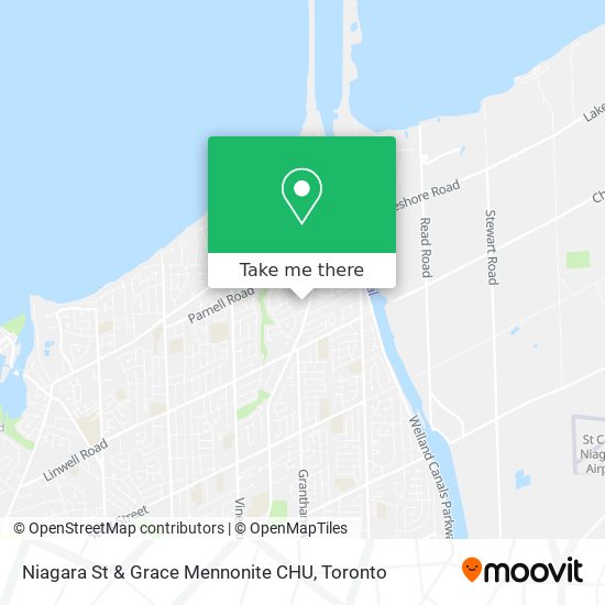 Niagara St & Grace Mennonite CHU map