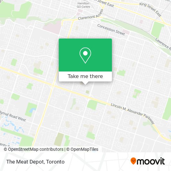 The Meat Depot map