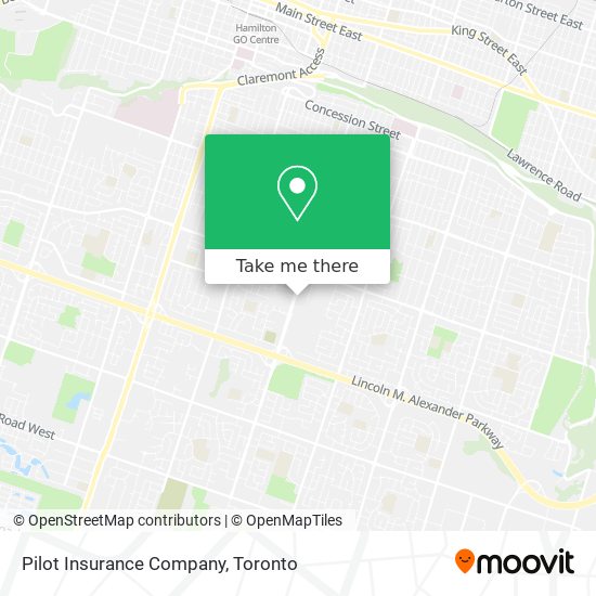 Pilot Insurance Company map