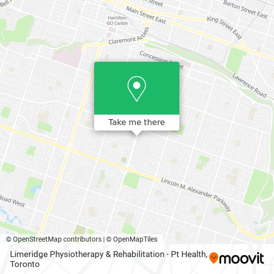 Limeridge Physiotherapy & Rehabilitation - Pt Health map