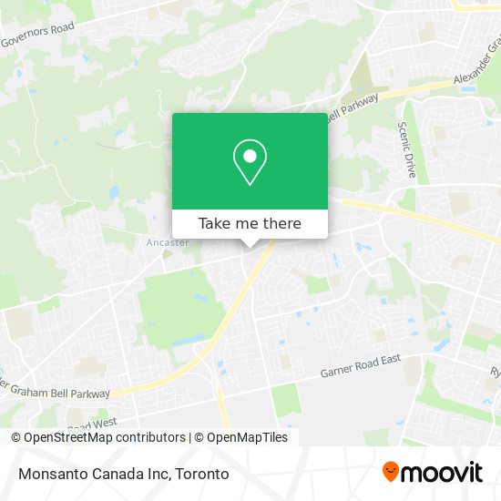 Monsanto Canada Inc map