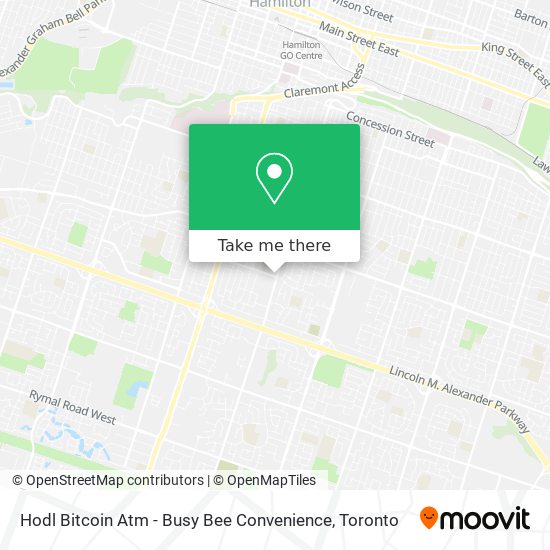 Hodl Bitcoin Atm - Busy Bee Convenience map