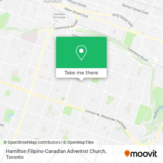 Hamilton Filipino-Canadian Adventist Church map