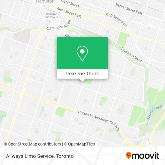 Allways Limo Service map