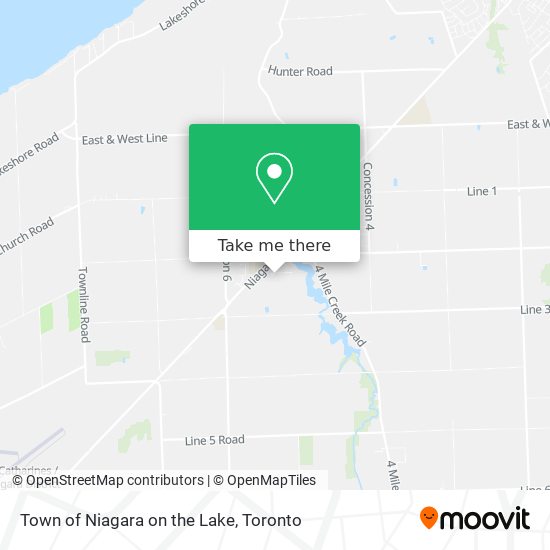 Town of Niagara on the Lake map