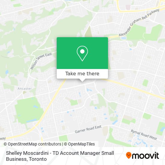 Shelley Moscardini - TD Account Manager Small Business map