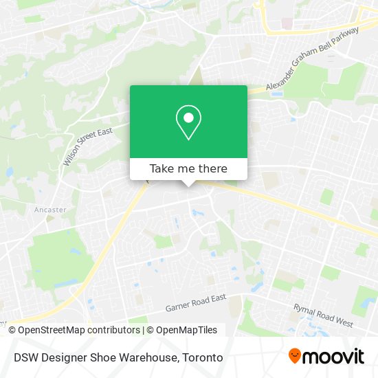 DSW Designer Shoe Warehouse map