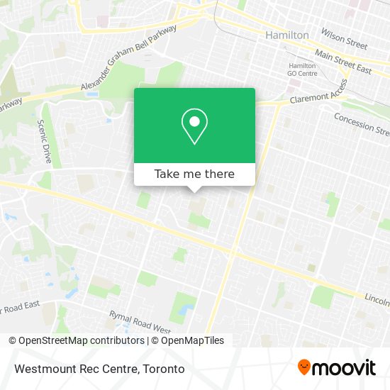 Westmount Rec Centre map