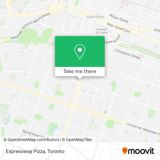 Expressway Pizza map