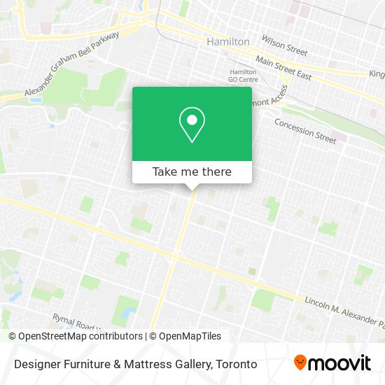 Designer Furniture & Mattress Gallery map