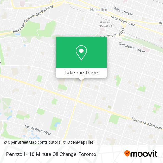 Pennzoil - 10 Minute Oil Change map