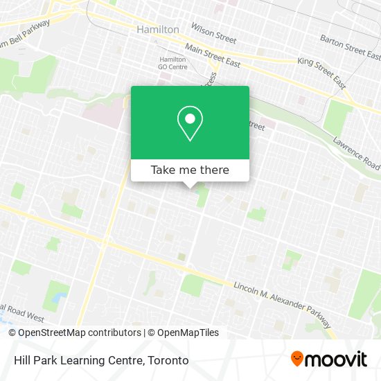 Hill Park Learning Centre map