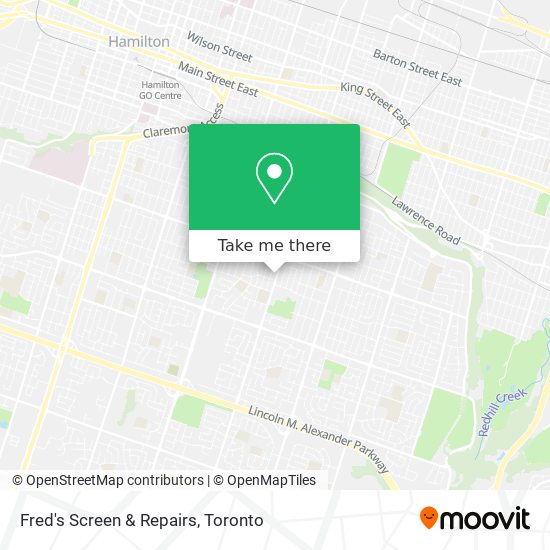 Fred's Screen & Repairs map