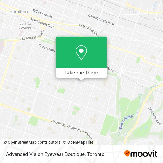 Advanced Vision Eyewear Boutique map