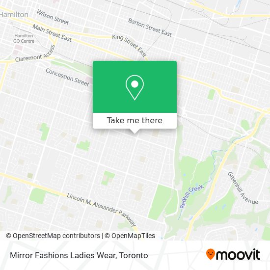 Mirror Fashions Ladies Wear map