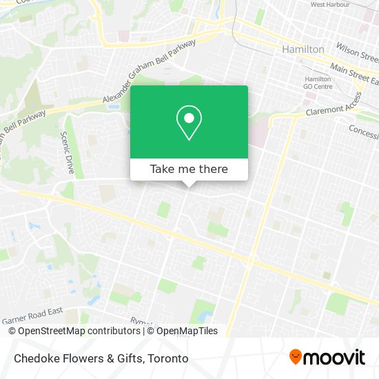 Chedoke Flowers & Gifts map