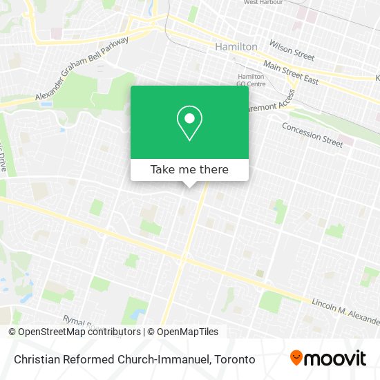 Christian Reformed Church-Immanuel map