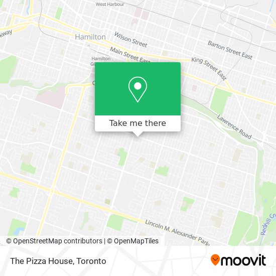The Pizza House map