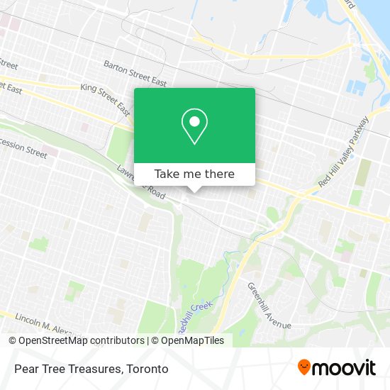 Pear Tree Treasures map